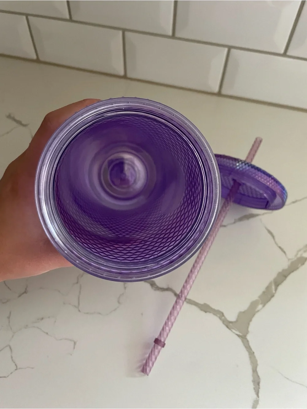 Starbucks Purple Oil Slick iridescent Studded Venti 24oz Tumbler cup Summer 2022
